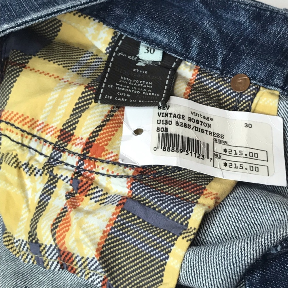 7 for all mankind A packet distress vintage Boston - Picture 8 of 8